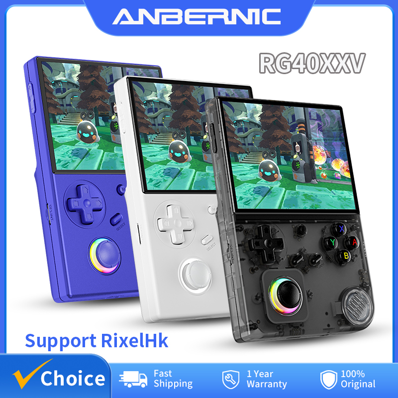 Retro Handheld Console Linux Ips Screen - ANBERNIC-consola de juegos portátil RG40XXV, pantalla