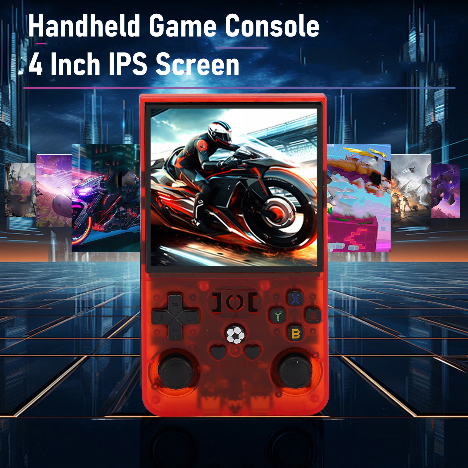 Open Source Retro Game Console 4 Inch - Consola de juegos portátil con resolución