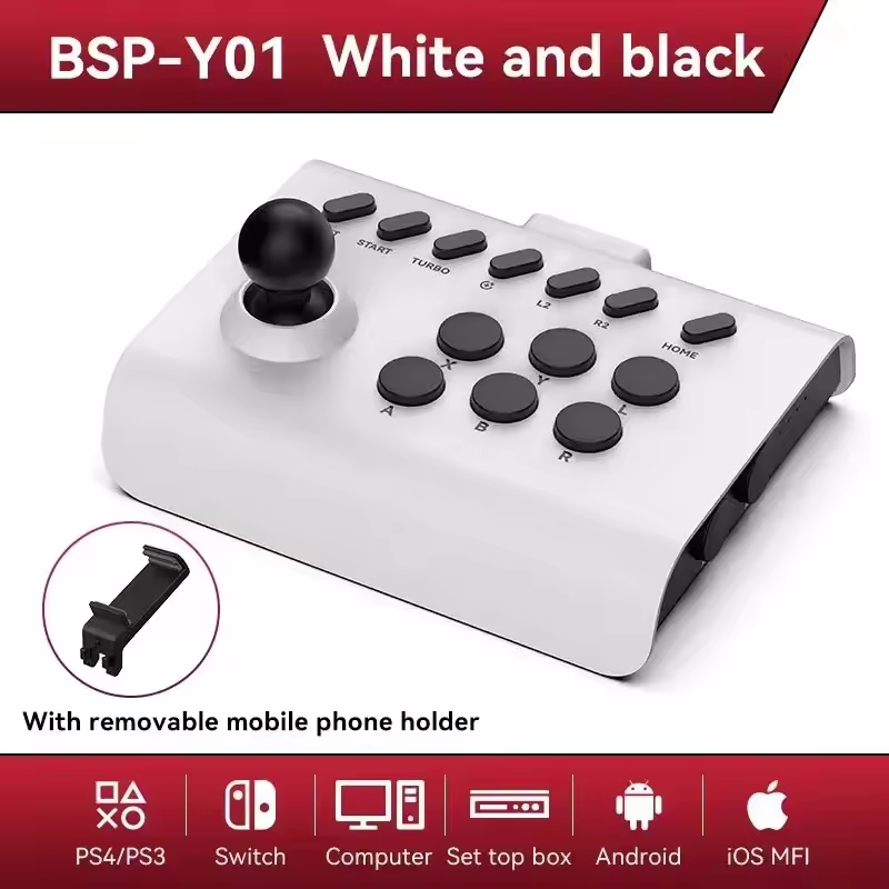 Wireless Retro Controller Bluetooth Gamepad - Mando Arcade con Bluetooth para Switch,