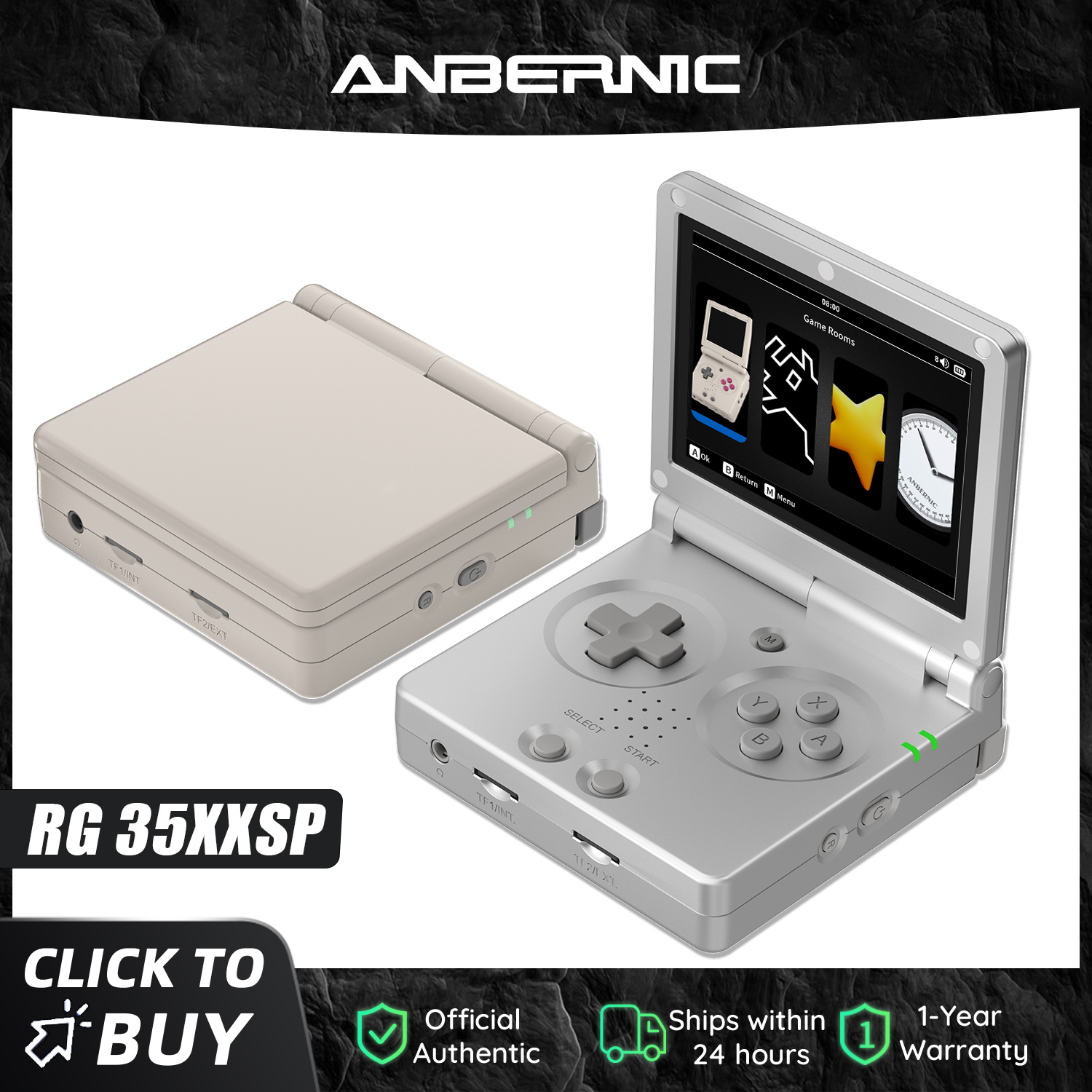 Retro Game Console Hdmi Tv Output - Anbernic RG35XXSP, consola portátil con pantalla