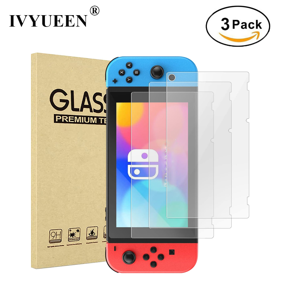 Screen Protector Tempered Glass Console - IVYUEEN 3 uds Protector de pantalla