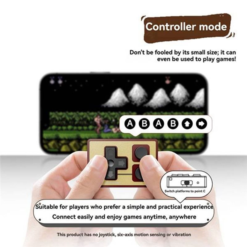 Wireless Retro Controller Bluetooth Gamepad - Y44A: mando de juego Bluetooth, mando