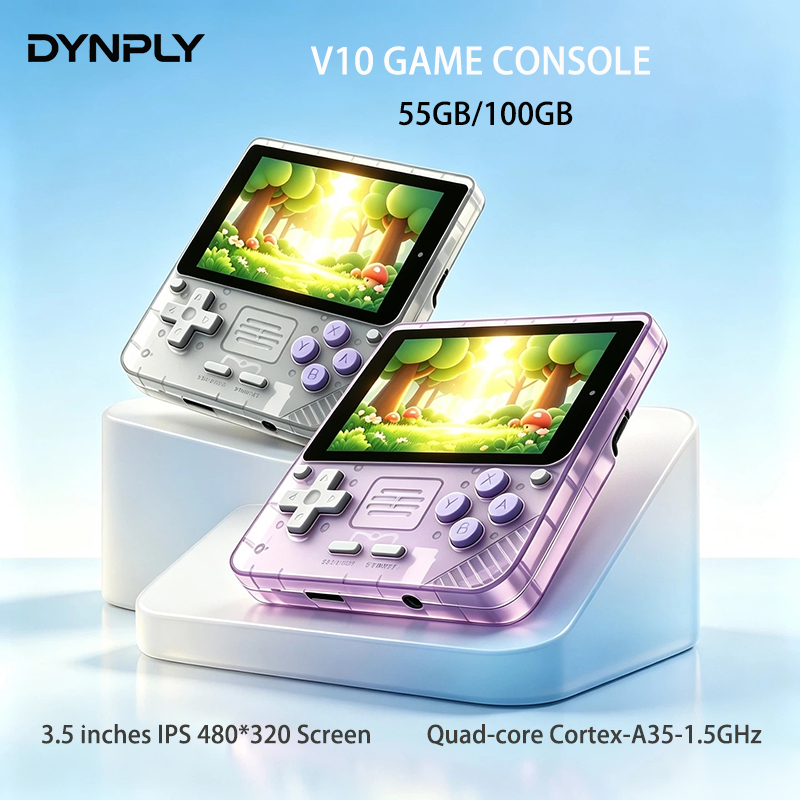 Retro Handheld Console Linux Ips Screen - Consola de Juegos Retro POWKIDDY V10