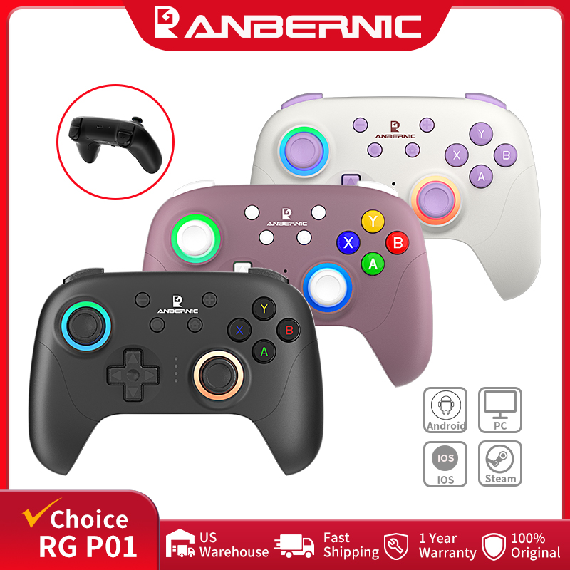 Wireless Retro Controller Bluetooth Gamepad - ANBERNIC-mando de juegos Retro RG P01,