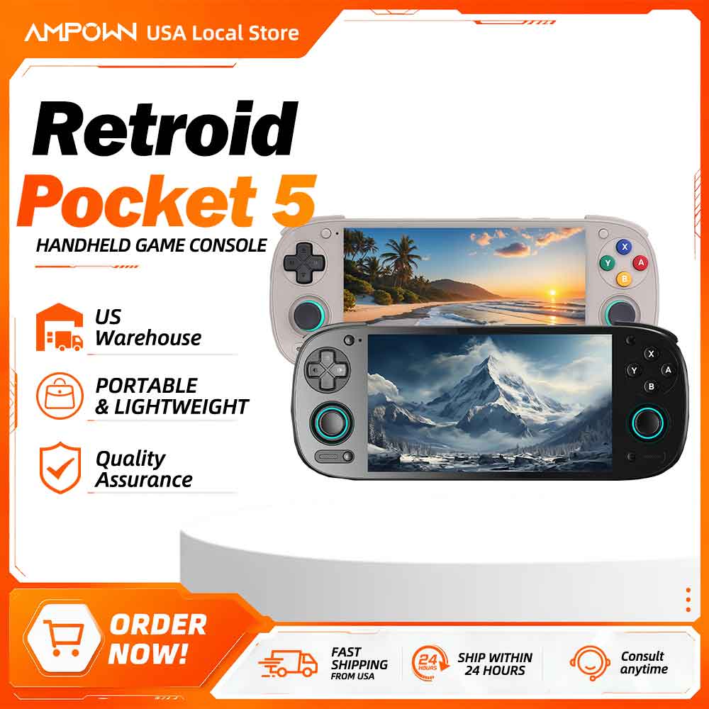 Android Retro Gaming Handheld Oled - Consola de Videojuegos Portátil Retroid Pocket